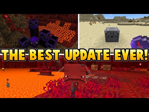 Minecraft 1.16 Nether Update Is The BEST Update Ever! Lodestone, Respawn Anchor & Strider Mob!!