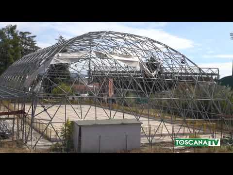 2019-12-18 PISTOIA - AVVIATI LAVORI PER RIPRISTINO PALLONE PATTINAGGIO