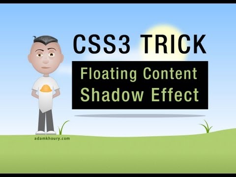CSS3 Floating Content Shadow Effect border radius Tutorial