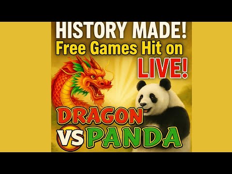HISTORY MADE! Free Games Hit on Dragon Vs Panda LIVE!
