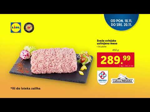 Lidlova sveža ponuda od 18.11.2019.