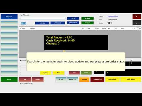Edgeworks Retail POS Guide - How to do Pre-Order Part 01 (Cashier) (if applicable)