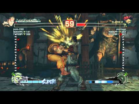 pom-OMJ [Ryu] vs plantage [Akuma] SSF4 AE Japanese Online Ranked Matches