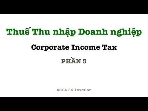 Các khoản chi phí được trừ khi tính thuế TNDN | ACCA F6 Video Lectures