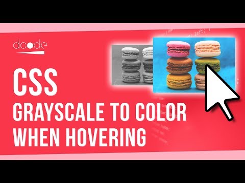 CSS3 Tutorial Turn an image into color when hovering