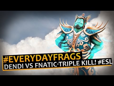 Dendi Storm Spirit vs FNATIC, TRIPLE KILL! #ESL2014