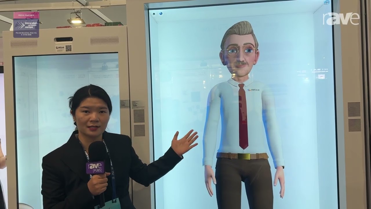 ISE 2026: AV LINK Group Features AI 3D Holobox Transparent LCD Hologram Display