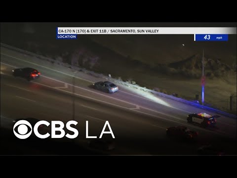 DUI driver leads police pursuit through San Fernando Valley and Ventura County