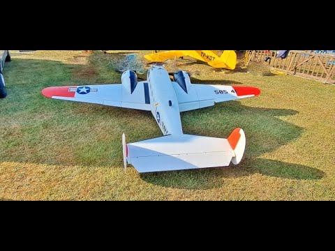 1/4 SCALE RC CARF HARVARD AT-6 TEXAN & BEECHCRAFT D18 TWIN BEECH - STOW MARIES WW1 AERODROME - 2023