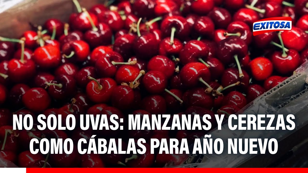 🔴🔵 No solo UVAS: Manzanas y cerezas son las FRUTAS MÁS VENDIDAS para cábalas de Año Nuevo