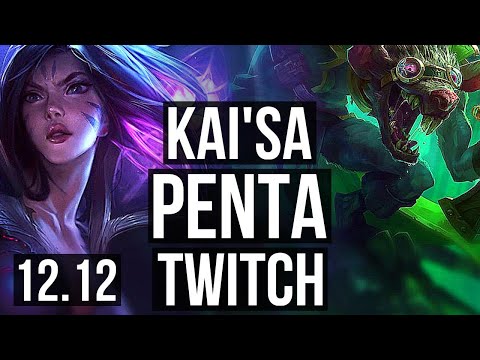 KAI'SA & Seraphine vs TWITCH & Renata Glasc (ADC) | Penta, 68% winrate, 14/2/8 | EUW Master | 12.12