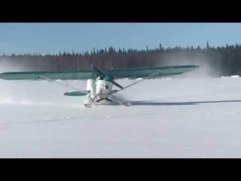 Supercub on skis.