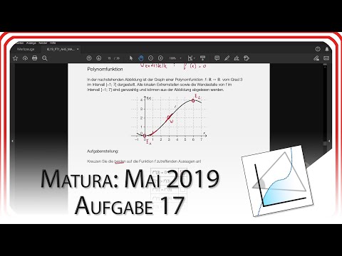 Matura 2019 Mai: Aufgabe 17 - Polynomfunktion | Mathe EasyGoing