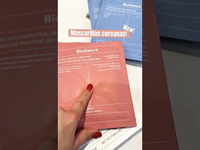Vídeo relacionado con Mascarilla de Colágeno Bio, Pack 5 Mascarilla Facial de Colágeno Coreano Bio, Hidratante Intensa Nocturna, Ilumina la Piel, Reduce Arrugas y Minimiza Poros, Tratamiento Nocturno Regenerador