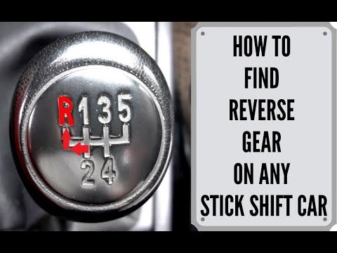 Part of a video titled How To Find Reverse Gear On Any Stick Shift Car - YouTube