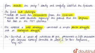 INDIRA VERSUS THE SYNDICATE