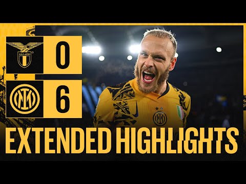 DOMINATION IN THE ETERNAL CITY 6️⃣ | LAZIO 0-6 INTER | EXTENDED HIGHLIGHTS 📺⚫🔵
