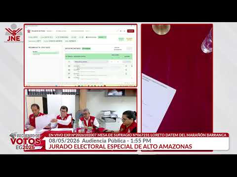 EN VIVO 08/05/2026 1:55 PM AUDIENCIA PUBLICA JEE ALTO AMAZONAS