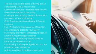 Perks Of Having Car Air Conditioning Gold Coast