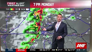 Music video thumbnail preview for First Alert Forecast: Spotty PM rain today ahead of Monday storm risk by Alerta
