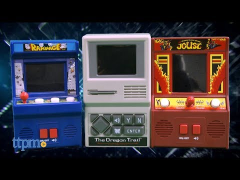 Arcade Classics Rampage, The Oregon Trail, and Joust from Basic Fun