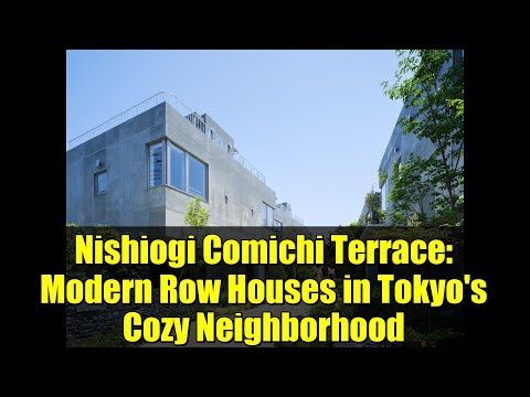 Nishiogi Comichi Terrace: Modern Row Houses in Tokyo's Cozy Neighborhood