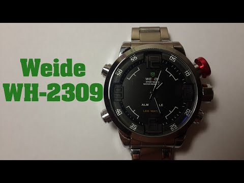 Часы Weide WH-2309 обзор, настройка, проверка на водонепроницаемость