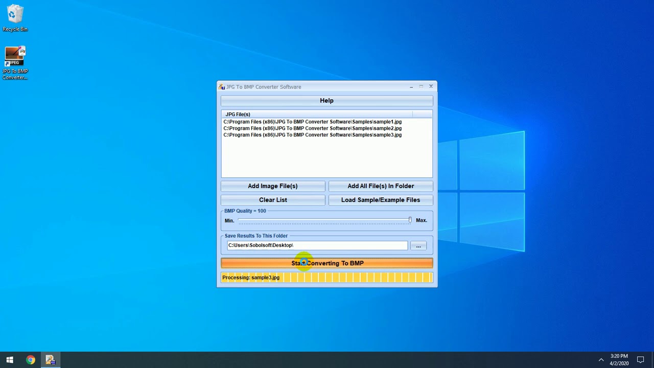 How To Use JPG To BMP Converter Software