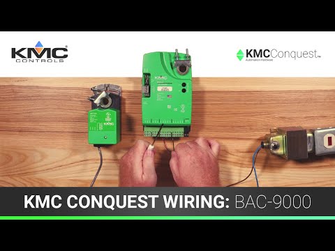 KMC Conquest Wiring: BAC-9000 Series Controllers
