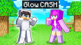 Turning into GLOW CASH in Minecraft!