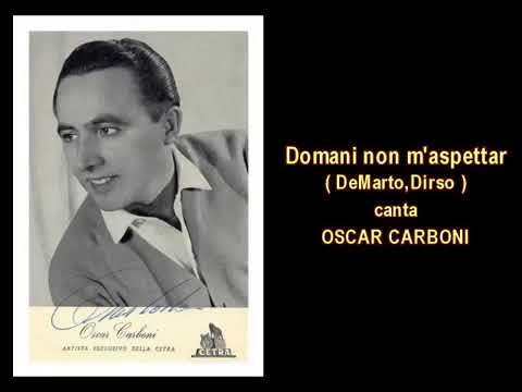 domani non m'aspettar (tango) oscar carboni