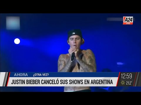 🎤JUSTIN BIBER CANCELÓ SUS SHOW I A24
