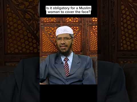 Is it obligatory for a Muslim women to cover her face? # #drzakirnaik #islamicshorts