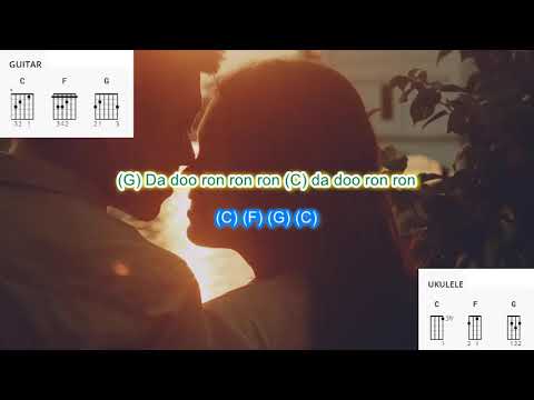 Da Doo Ron Ron Ron (no capo) by Shaun Cassidy play along with scrolling guitar chords and lyrics
