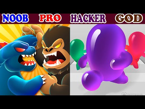 NOOB vs GOD in Kaiju Run vs Join Blob Clash 3D Game New MAX LEVEL Update Walkthrough - PikaName