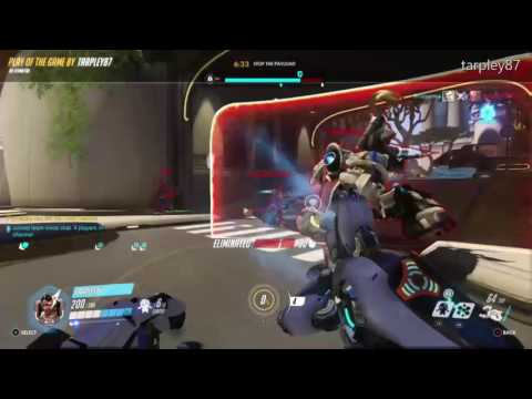 Overwatch: Symmetra on fire (PotG)
