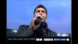 France-Ukraine Espoirs : Pascal VECCA interprète les hymnes nationaux