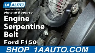 How To Replace Engine Serpentine Belt 4.6L/5.4L V8 04-08 Ford F-150