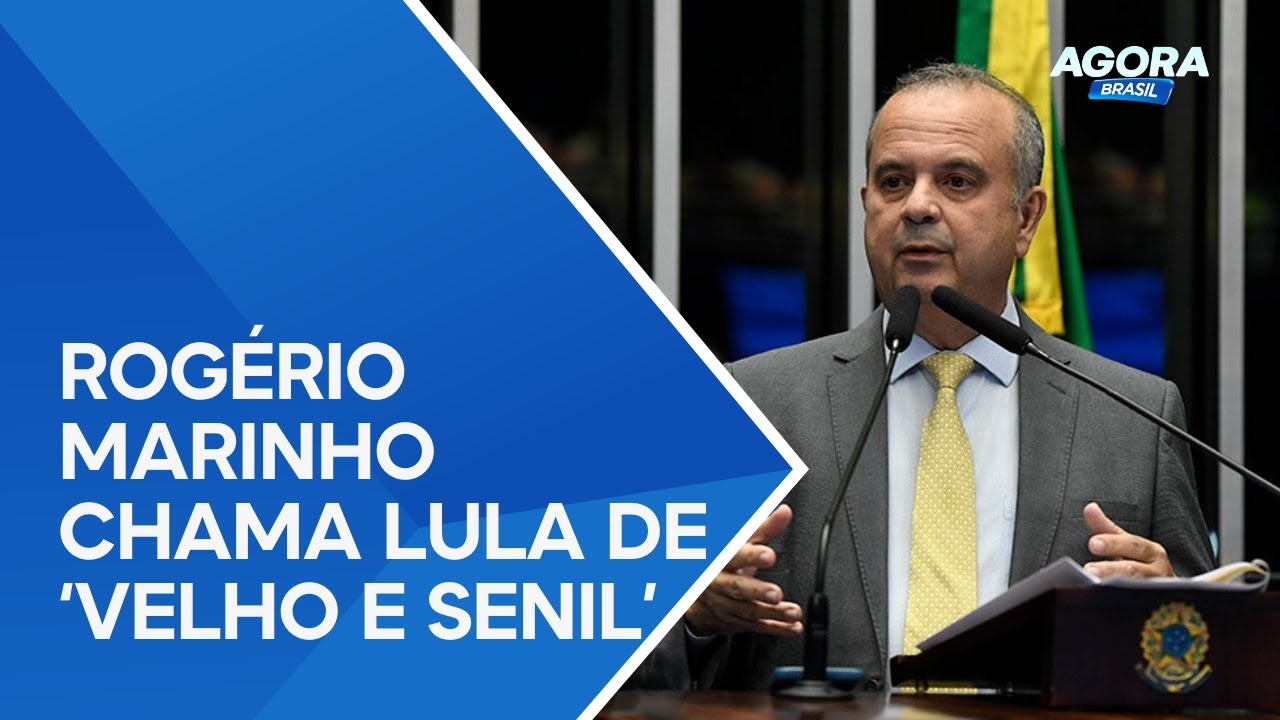 Senador Rogério Marinho diz que Lula está velho, decrépito e senil!