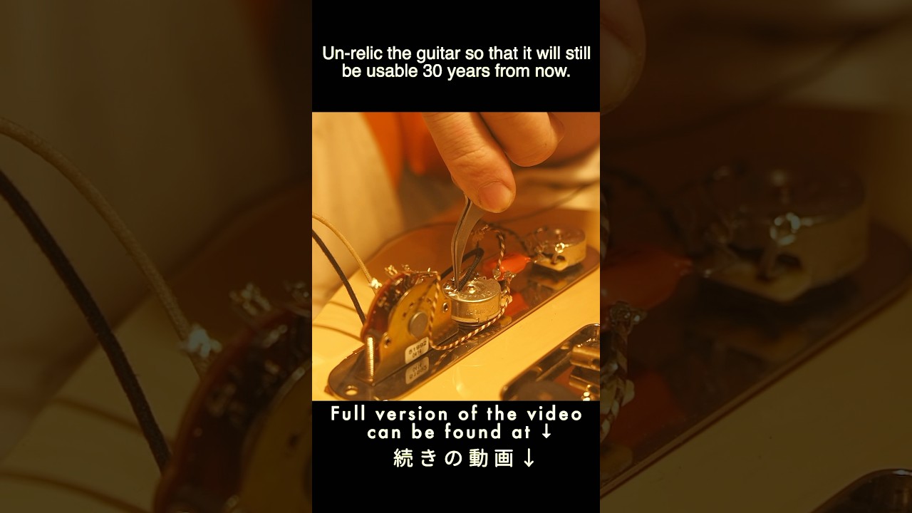 Un-relic the guitar so that it will still be usable 30 years from now.#restoration#guitar#telecaster
