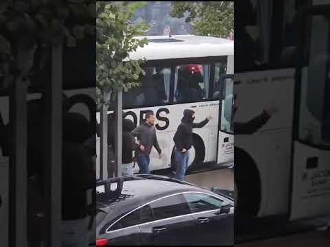 Genk🇧🇪 (on top) attacked bus Fiorentina🇮🇹Info Fiorentina: We attacked Genk