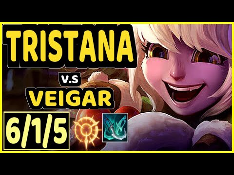 ADEPT (TRISTANA) vs VEIGAR - 6/1/5 KDA MID GAMEPLAY - EUW Ranked GRANDMASTER
