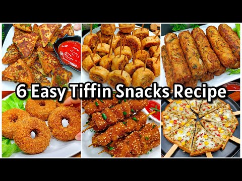 6 einfache und leichte Tiffin-Rezepte | Neues Rezept | Tiffin-Snack-Rezept | Abend-Snack-Rezept