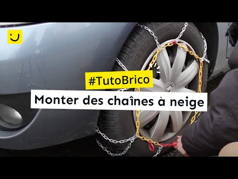 Monter des chaînes à neige