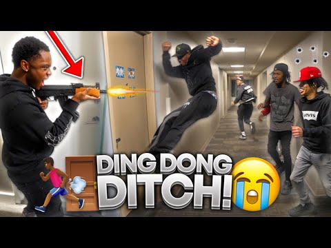 EXTREME DING DONG DITCH PART 7!! *COLLEGE EDITION* (GONE WRONG)