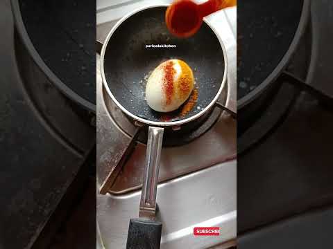 Boiled Egg Fry Recipe //Anda Fry #short #youtubeshort #shorts #shortvidio