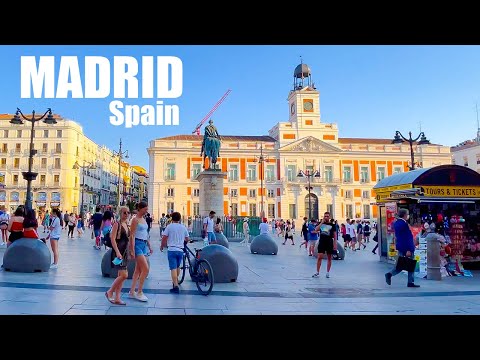4K Walk Madrid Gran Vía Street  Plaza Callao Spain 🇪🇸 Walking Tour With Captions