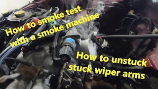 Subaru RS smoke test looking for vacuum leak part 2
