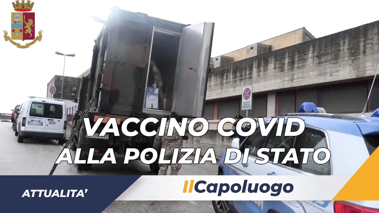 L’Aquila, vaccino Covid alla Polizia di Stato