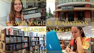 BARNES & NOBLE, FRIENDS, & TARGET HAUL | N.E.W.T.s Magical Readathon Reading Vlog #2